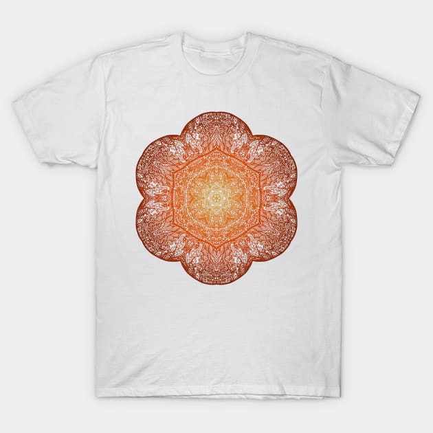 Forest Mandala - Colored Lace T-Shirt by ElviraDraat